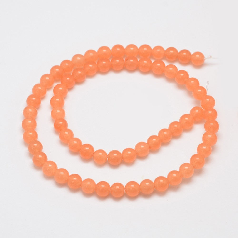 Malaysia Jade 6mm Light Salmon