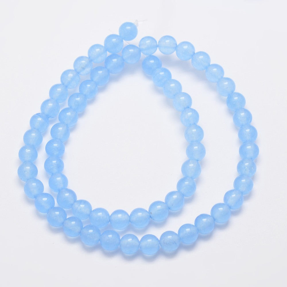 Malaysia Jade 6mm Light Sky Blue