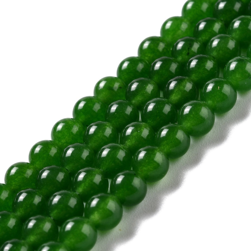Malaysia Jade 6mm Dark Olive Green