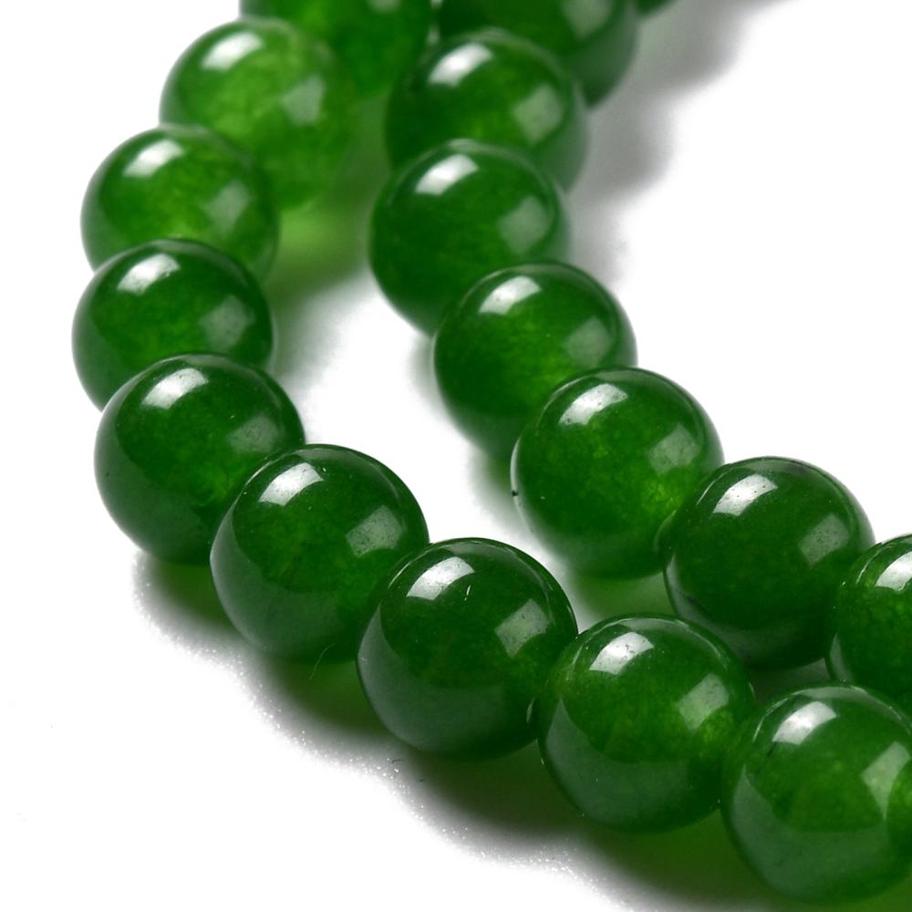 Malaysia Jade 6mm Dark Olive Green