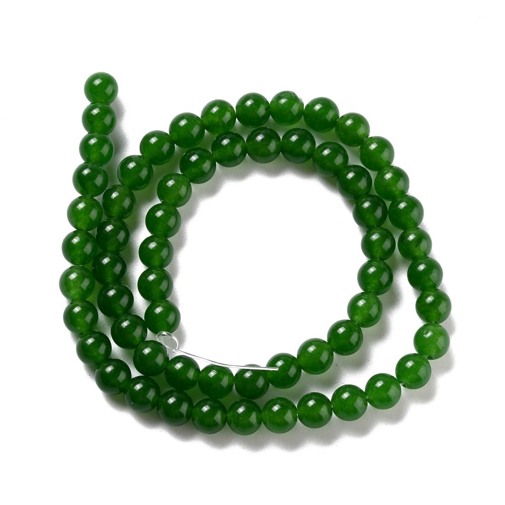 Malaysia Jade 6mm Dark Olive Green
