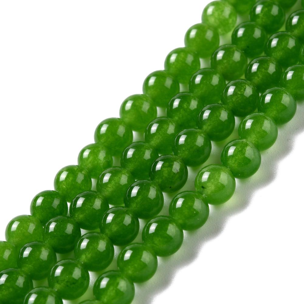 Malaysia Jade 6mm Dark Olive Green