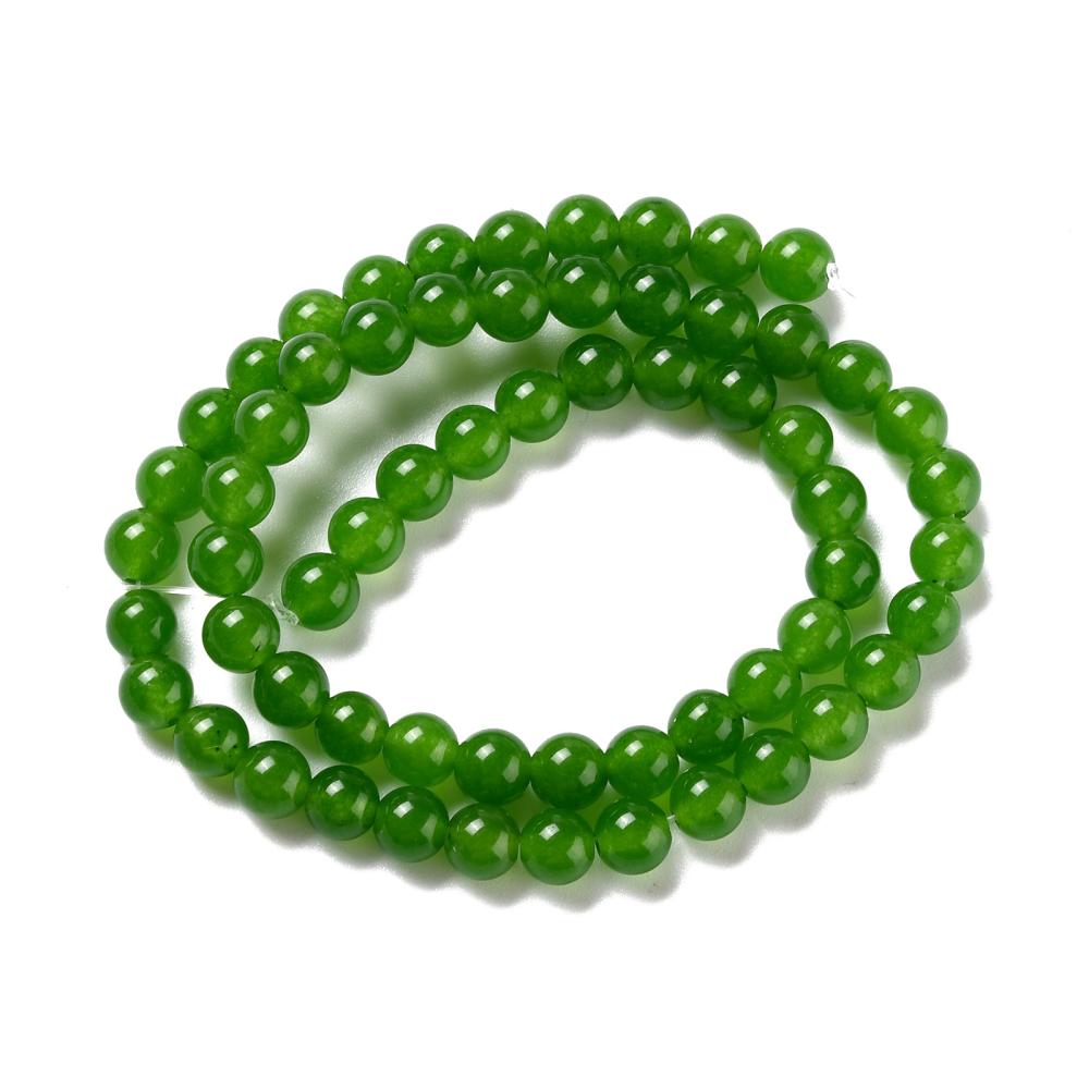 Malaysia Jade 6mm Dark Olive Green