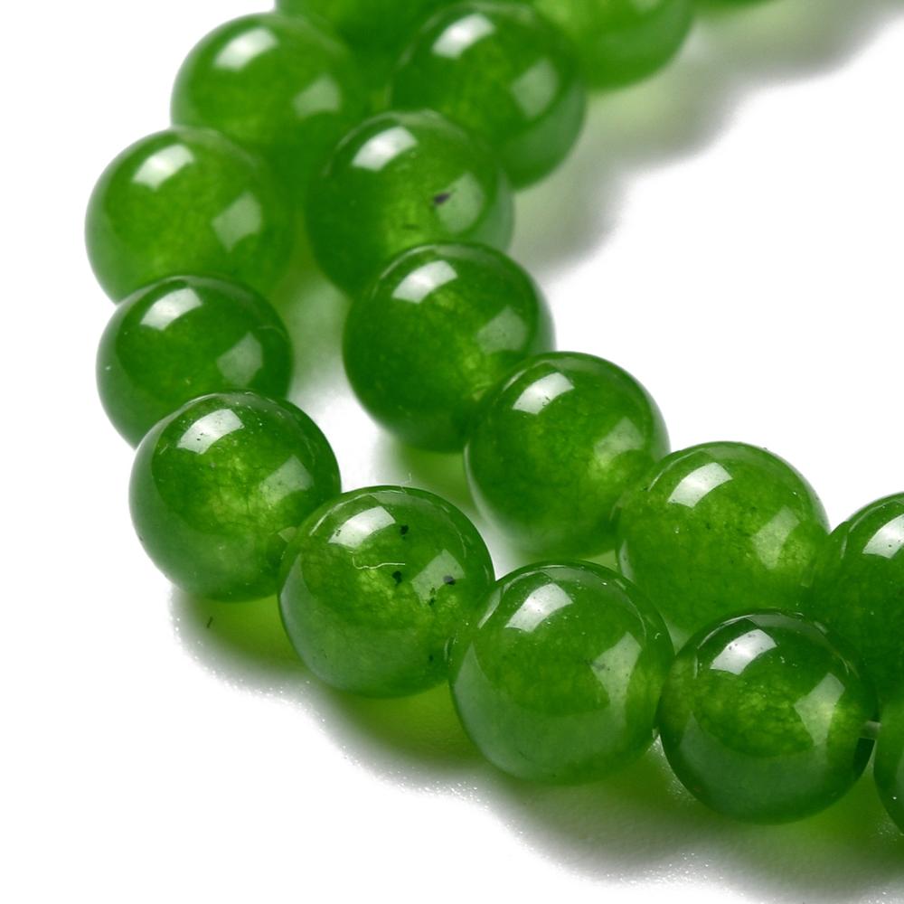 Malaysia Jade 6mm Dark Olive Green