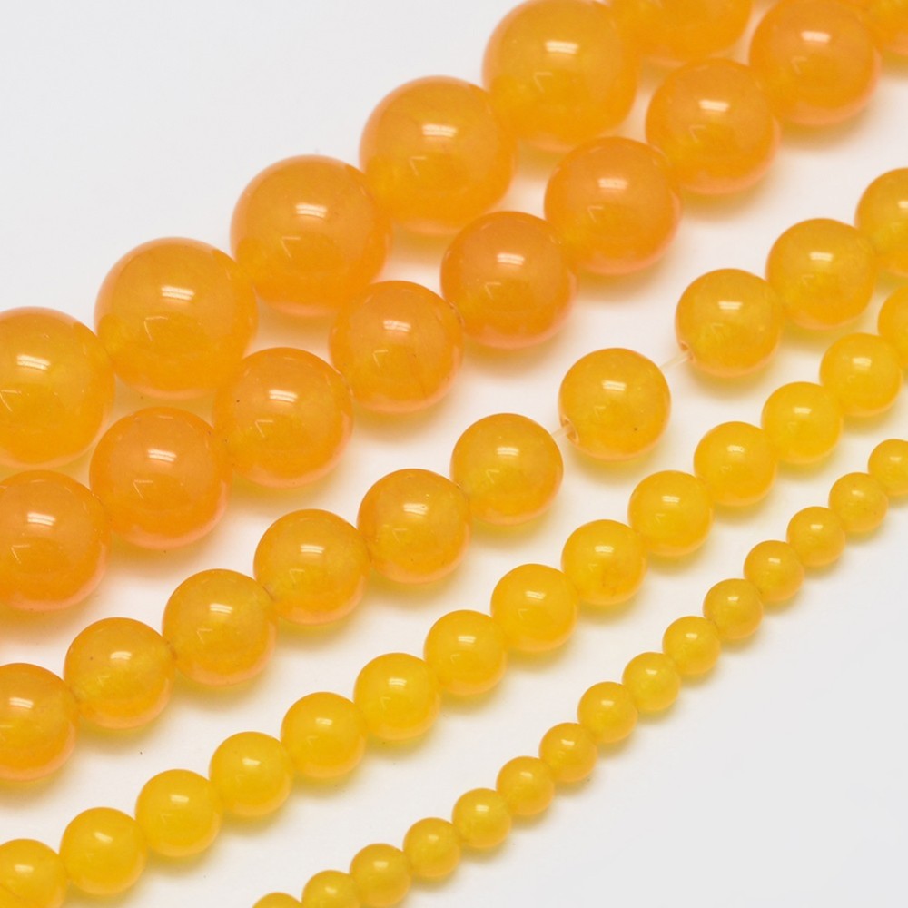 Malaysia Jade 8mm Yellow Aventurine Gold