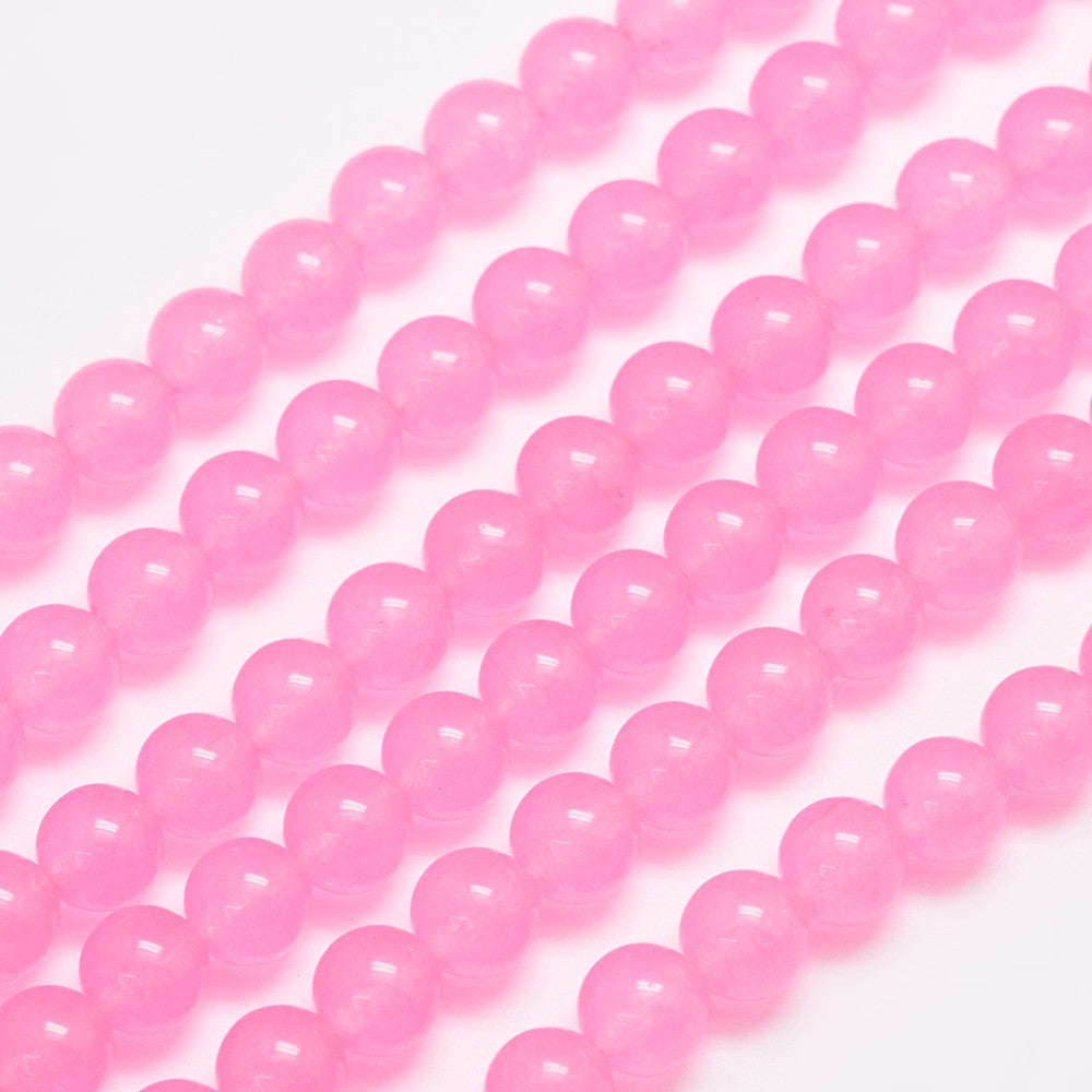 Malaysia Jade 8mm Hot Pink