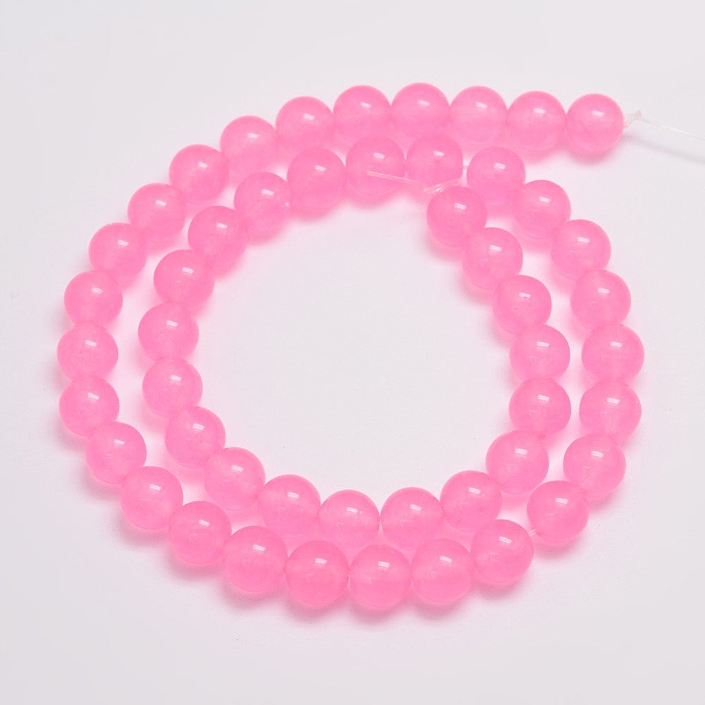 Malaysia Jade 8mm Hot Pink