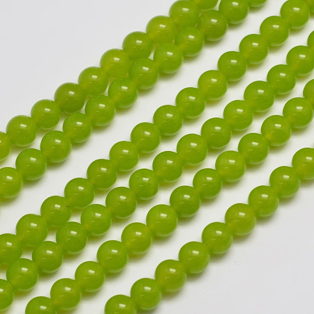Malaysia Jade 8mm Yellow Green