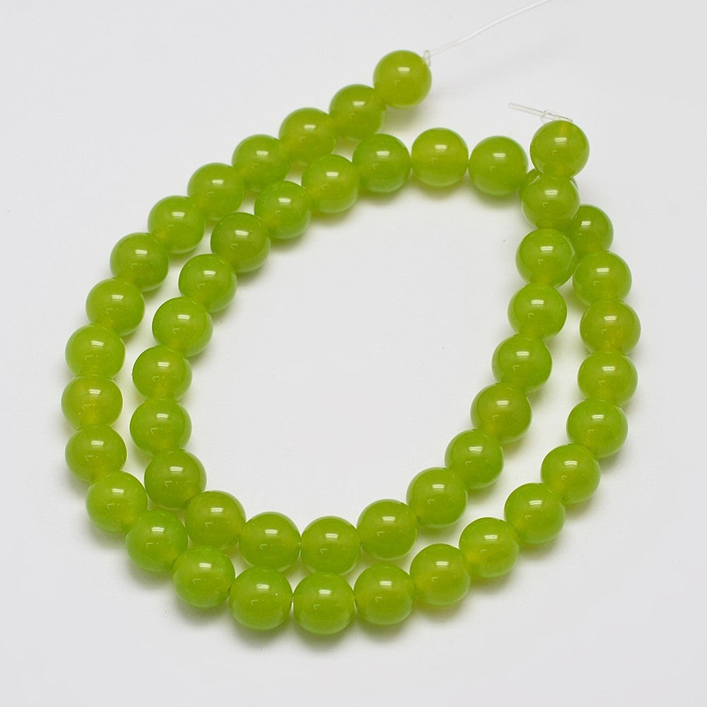 Malaysia Jade 8mm Yellow Green