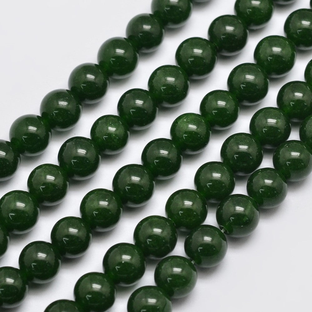 Taiwan Jade 8mm Dark Olive Green