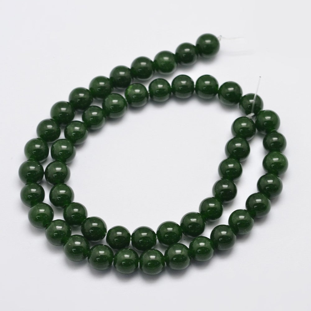 Taiwan Jade 8mm Dark Olive Green
