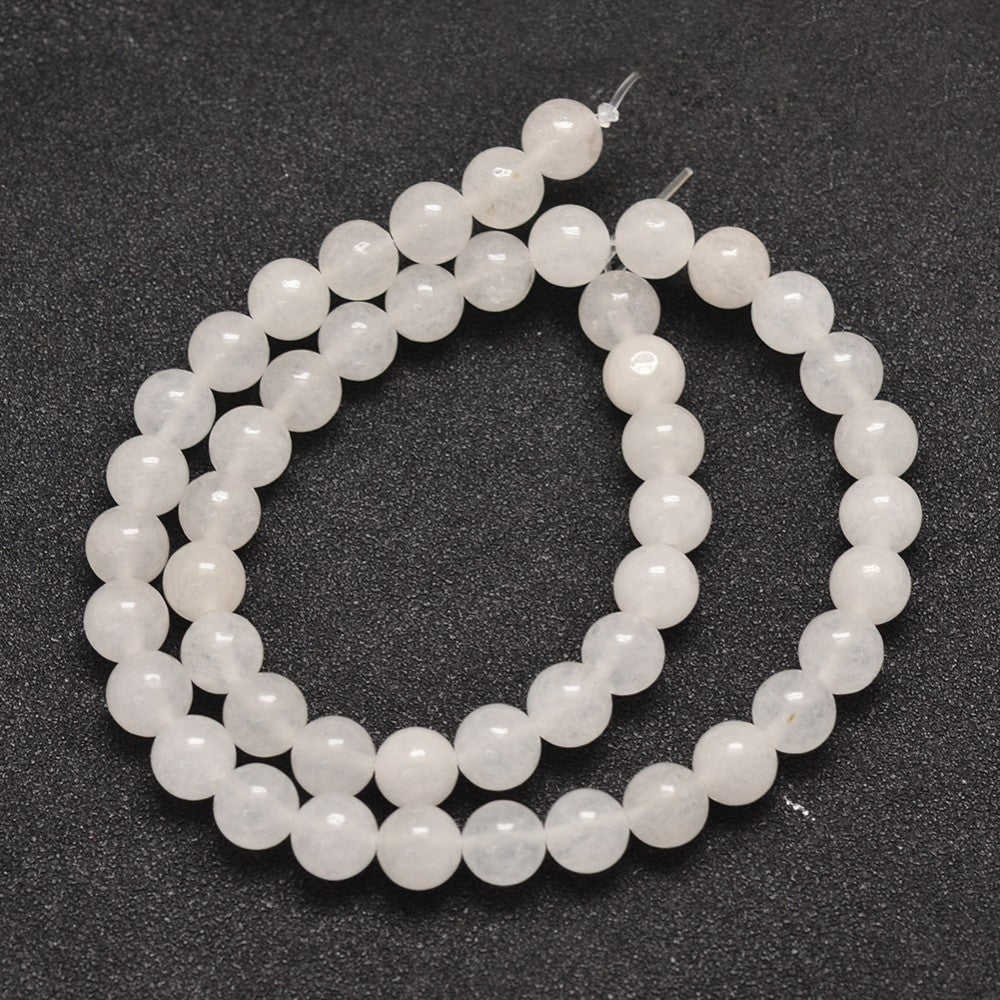 Malaysia Jade 8mm White