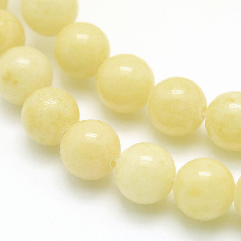 Mashan Jade Light Yellow, 10mm