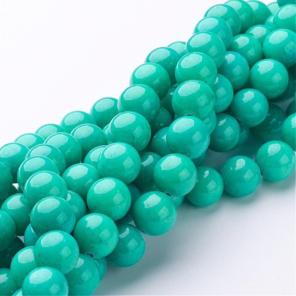 Mashan Jade 10mm Dark Turquoise