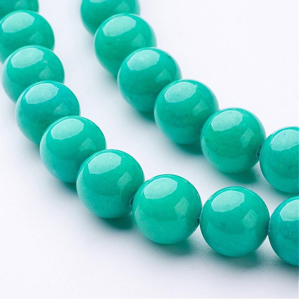 Mashan Jade 10mm Dark Turquoise