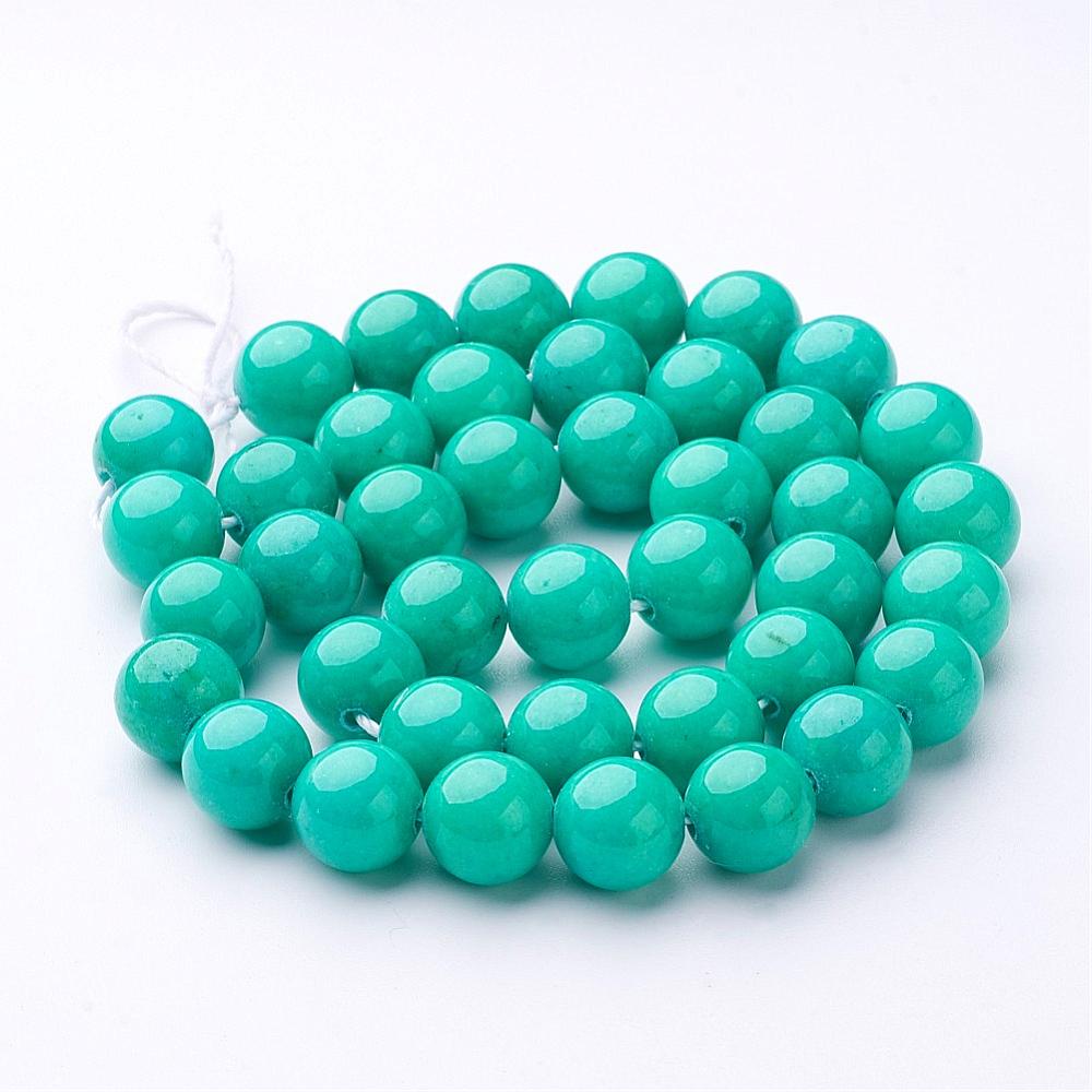 Mashan Jade 10mm Dark Turquoise