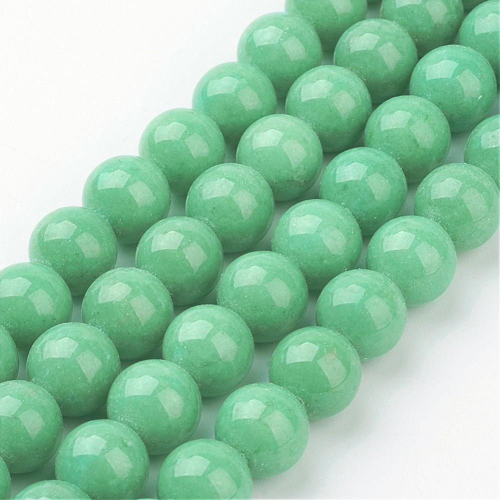 Mashan Jade Sea Green, 10mm