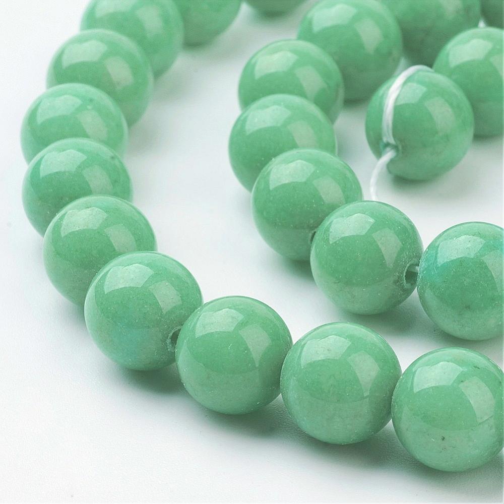 Mashan Jade Sea Green, 10mm
