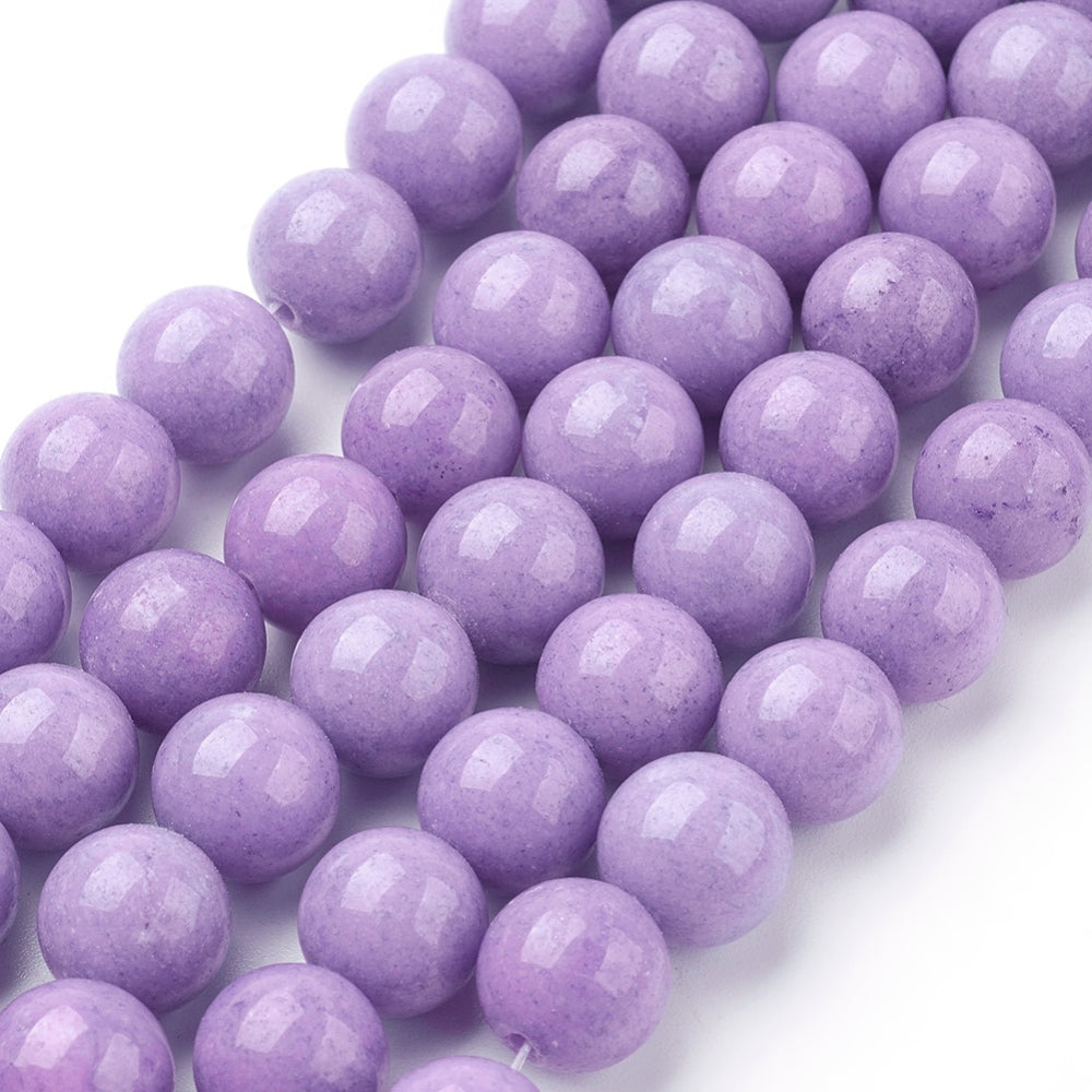 Mashan Jade Blue Violet, 10mm