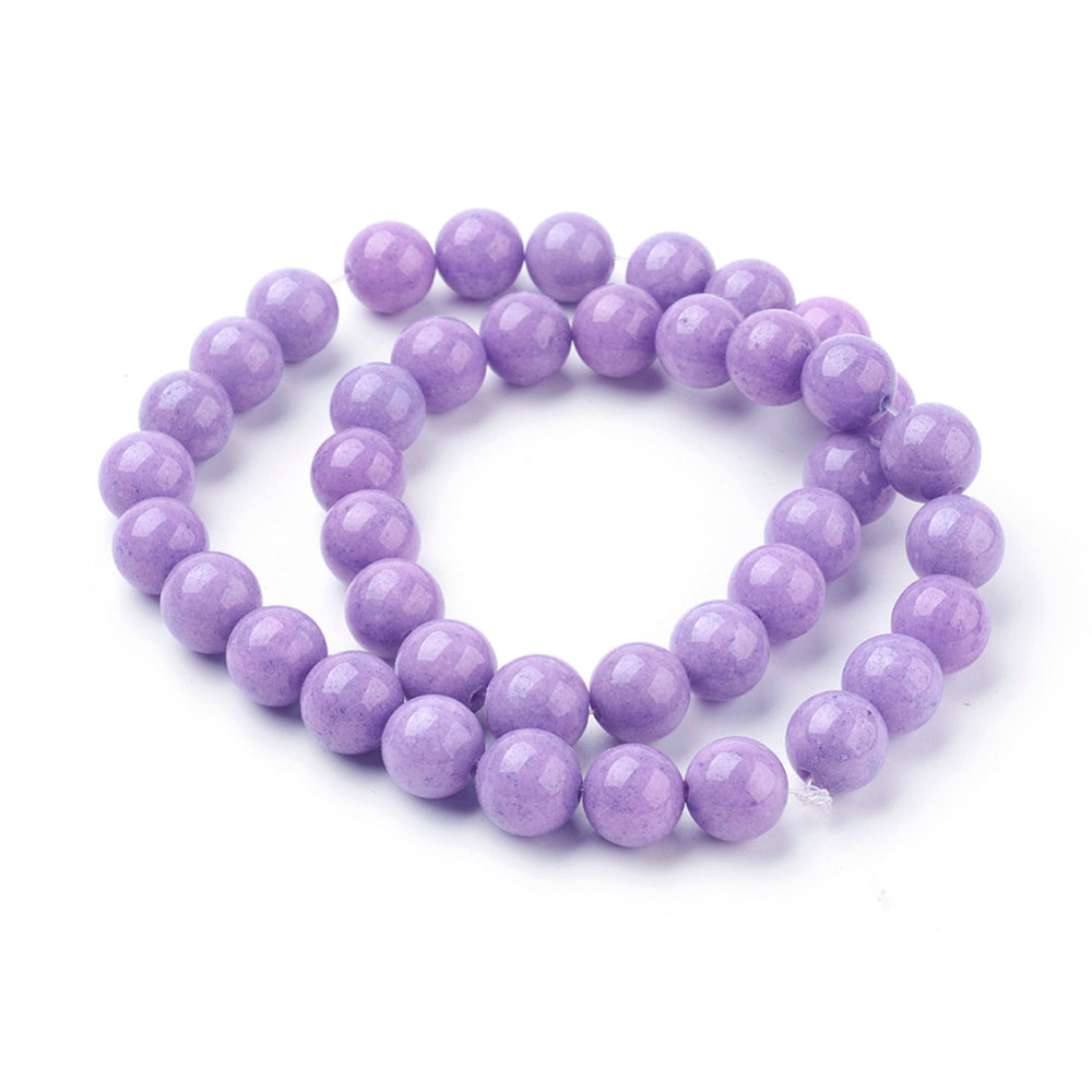 Mashan Jade Blue Violet, 10mm