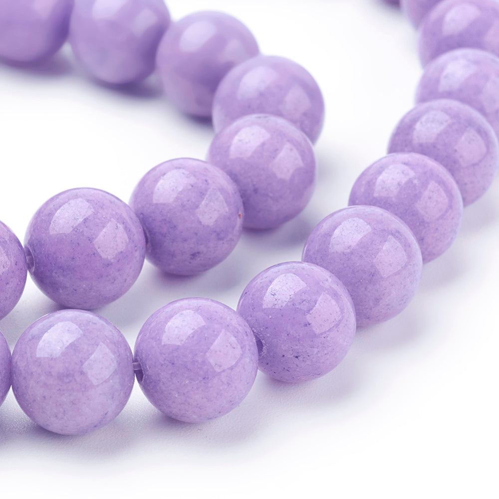 Mashan Jade Blue Violet, 10mm