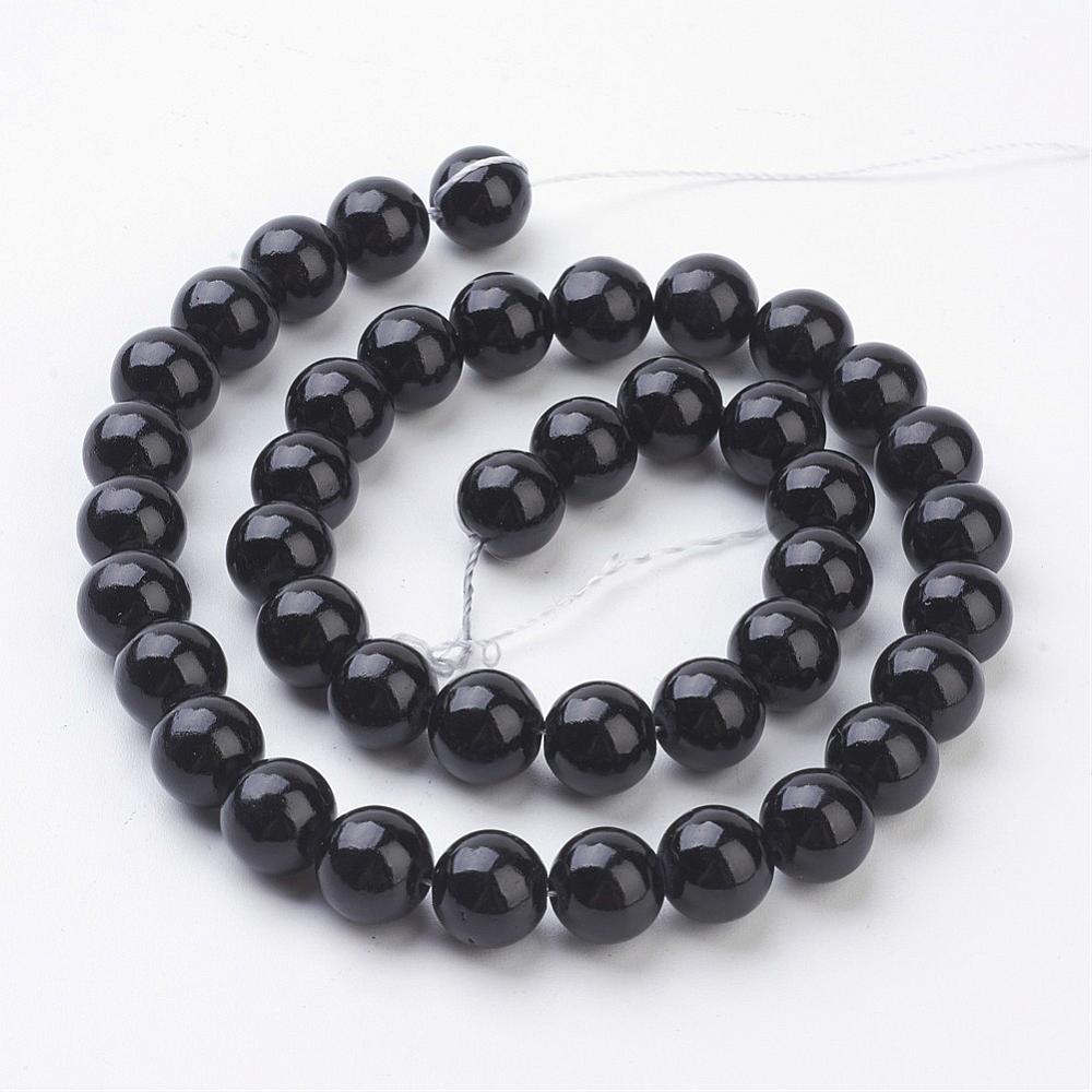 Natural Mashan Jade Black 10mm