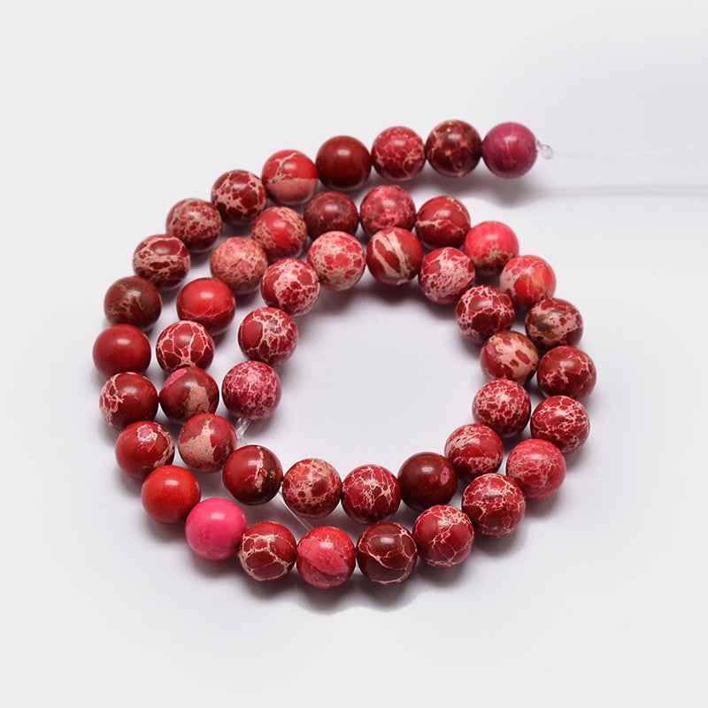 Imperial Jasper 8mm Dark Red