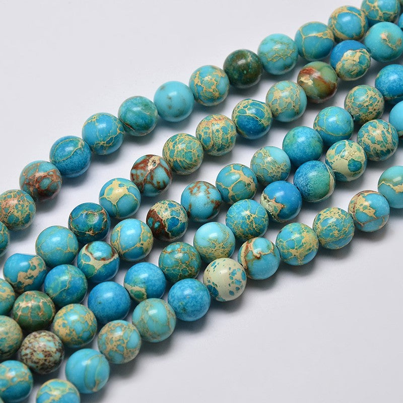 Imperial Jasper Sky Blue, 8mm