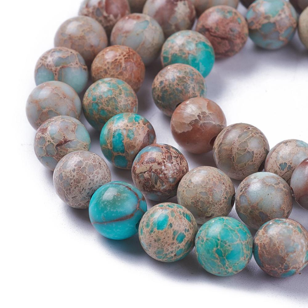 Imperial Jasper Light Blue, 8mm 15 in