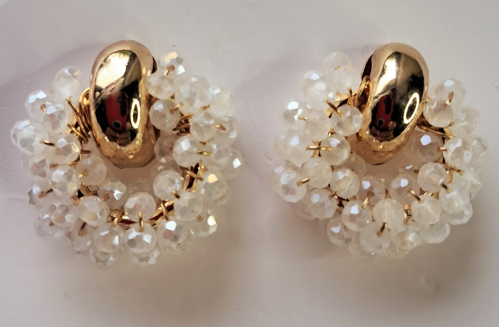 Crystal Wrapped Huggie Earrings