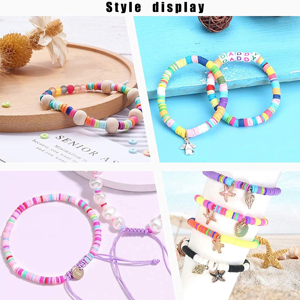 Polymer Clay 6x1mm Dk Cyan Heishi Bead