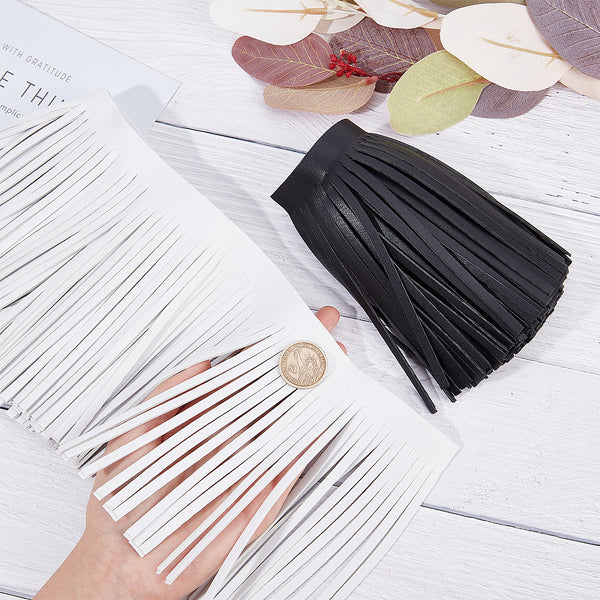 Faux Leather Fringe Trimmings