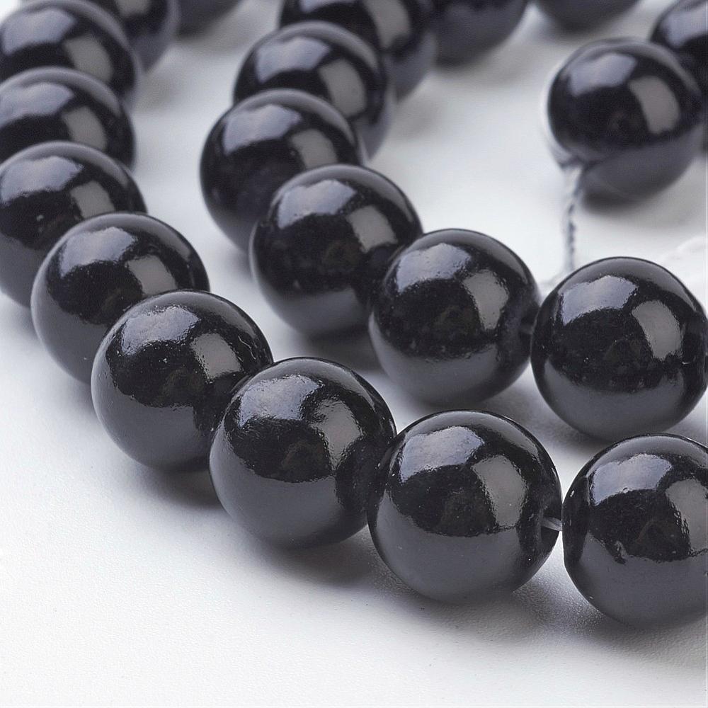 Natural Mashan Jade Black 10mm