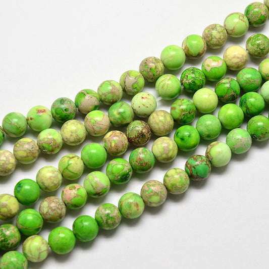 Imperial Jasper 8mm Lime