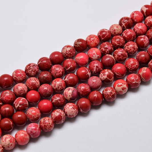 Imperial Jasper 8mm Dark Red