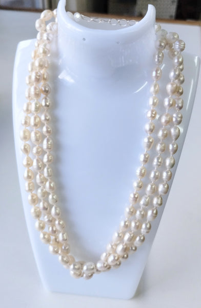 White organic glass Necklace Bust Display 51/2 in