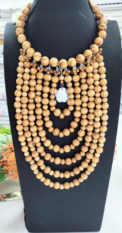Kenya Wood Bead Collar Collection