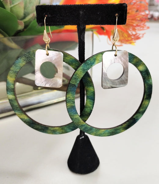 Claire Wood Hoop Earring Collection