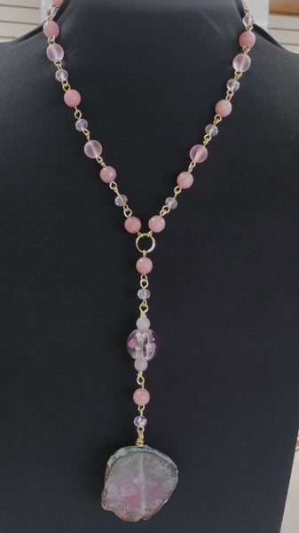 Natural Essence Lariat Necklace