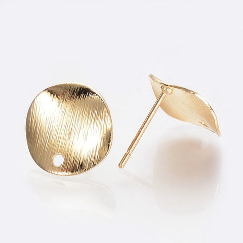 Flat Stud Finding 18k Gold Plated