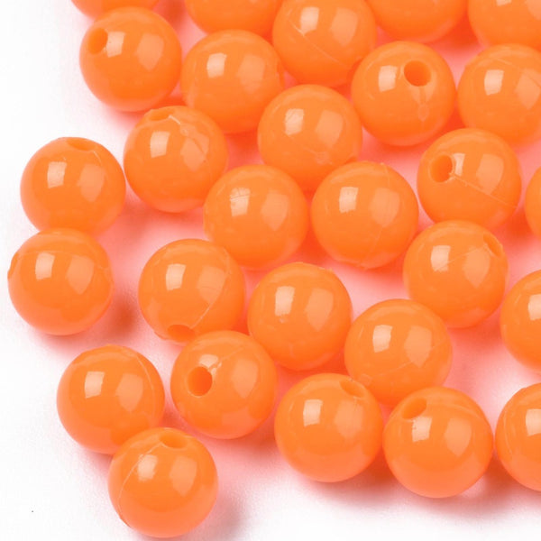Opaque Acrylic Beads 6mm