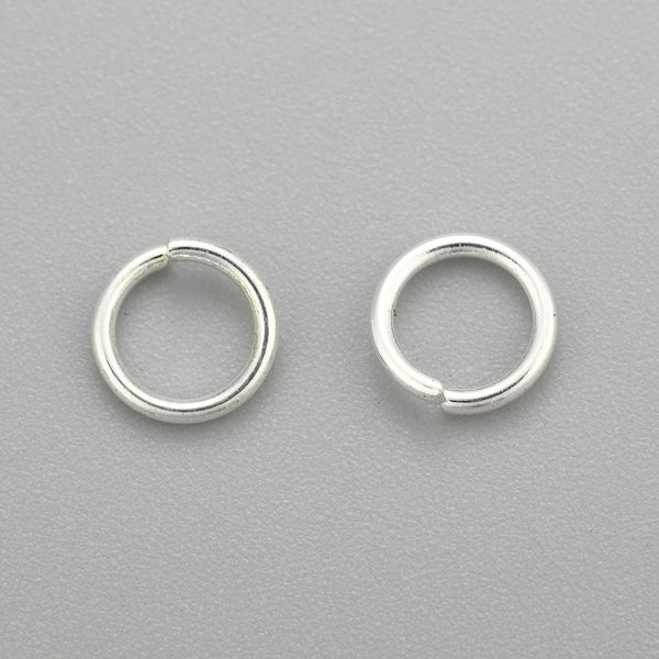 Stainless Steel Jump Rings (Bright Silver)