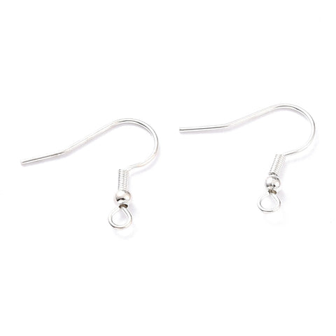 Stainless Steel 925 Sterling Silver Plated  Earring Hook