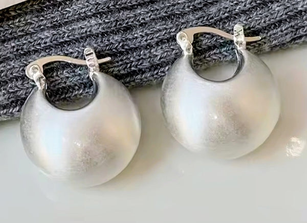 Hollow Huggie Hoop Earrings