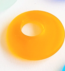 Sea Glass Donut Shape Pendant