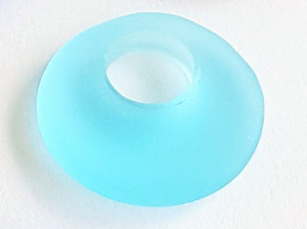 Sea Glass Donut Shape Pendant