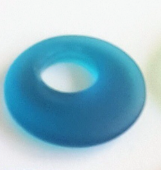 Sea Glass Donut Shape Pendant