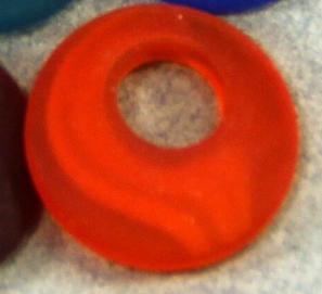 Sea Glass Donut Shape Pendant