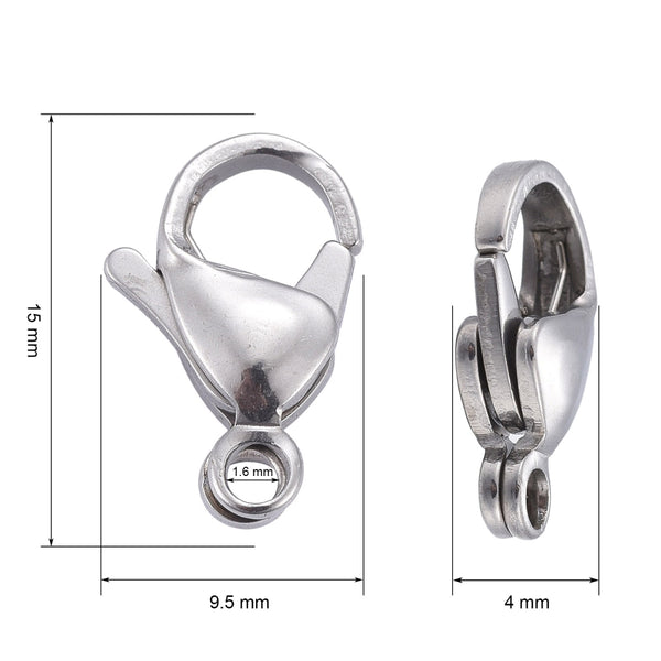 Stainless Steel Lobster Claw (Gun Metal Color)