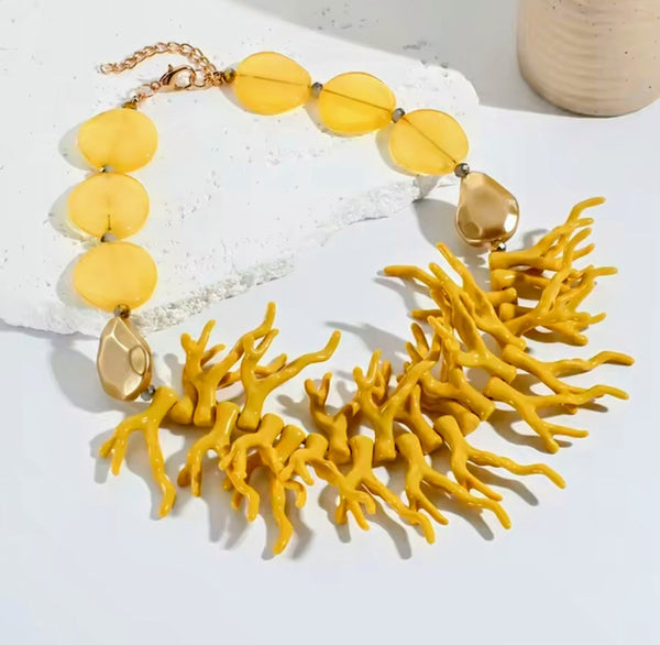 Coral Shape Beaded Necklace